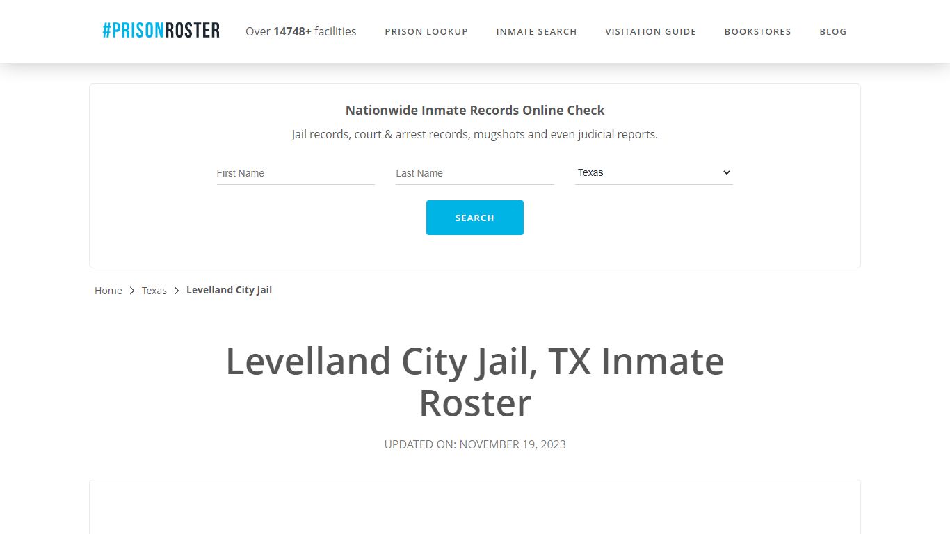 Levelland City Jail, TX Inmate Roster - Prisonroster